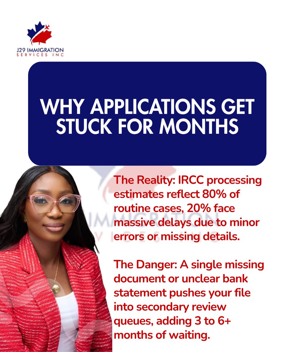 j29immigration's tweet photo. π¨ Stop IRCC delays before they start! π¨π¦
One small mistake can stall your file for months. Swipe through β‘οΈ to see how smart applicants keep their applications moving!
π¬ Comment "DELAY" or DM us to audit your file today! π
#J29Immigration #IRCC #CanadaImmigration https://t.co/LyLFmZz5rp
