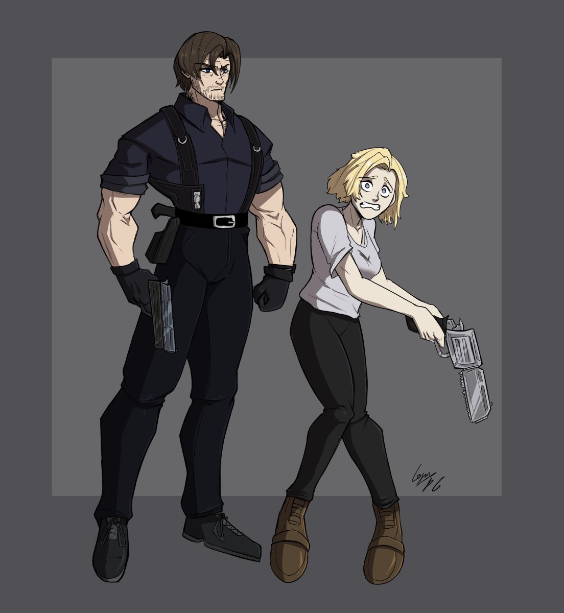 Loganpg3's tweet photo. A little sketch of Leon and Grace
#re9 #ResidentEvilㅤ https://t.co/8KnuM16mWg