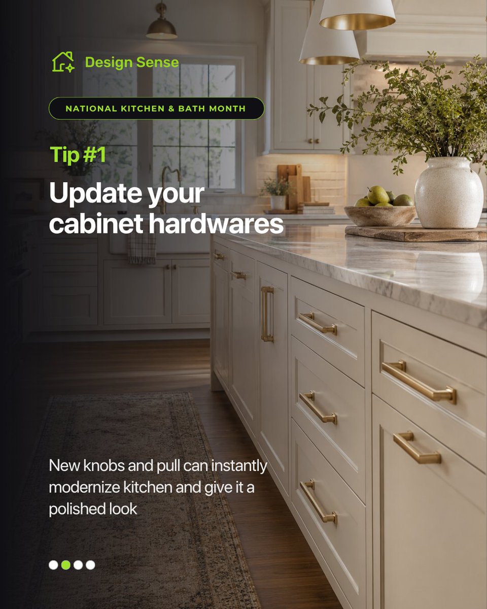 DesignSenseAI's tweet photo. Your kitchen might not need a remodel. It might need a preview.

New cabinet color, warmer light, and cleaner styling can shift the whole feel.

Preview your kitchen with DesignSense AI 👇
➡️ https://t.co/Ed0bLqOyUm 

#kitchenchacks #homeimprovement  #homemakeover #homedecor https://t.co/D0b4576p4p