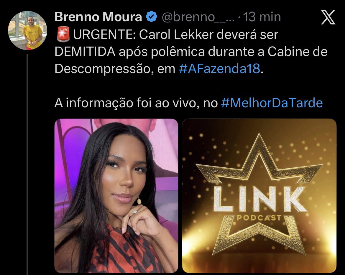 nathcoomenta's tweet photo. A mulher conseguiu ser demitida do SBT e da Record em menos de um mês e a culpa é de tudo e todos menos dela. https://t.co/8d5uXHswoW