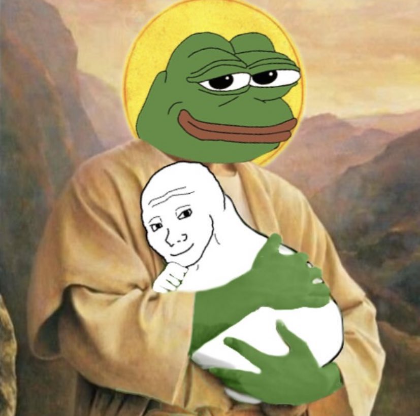 VisionaryReaper's tweet photo. We are rooting for ethereum:0x6982508145454ce325ddbe47a25d4ec3d2311933 to succeed. We will do well when the king of memes does well. #frogsoverdogs ethereum:0x8de39b057cc6522230ab19c0205080a8663331ef https://t.co/ErDUzriyUM