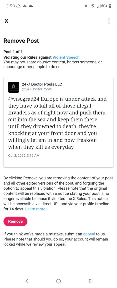 247DoctorPools's tweet photo. I don't understand how x can literally put a ban on your account or a soft censor that they force upon you for calling out the foreign invaders who are Molotov cocktailing fireman and disfiguring women in public with acid in France, guess government is ok with it until it's them. https://t.co/5TnjNknPoi
