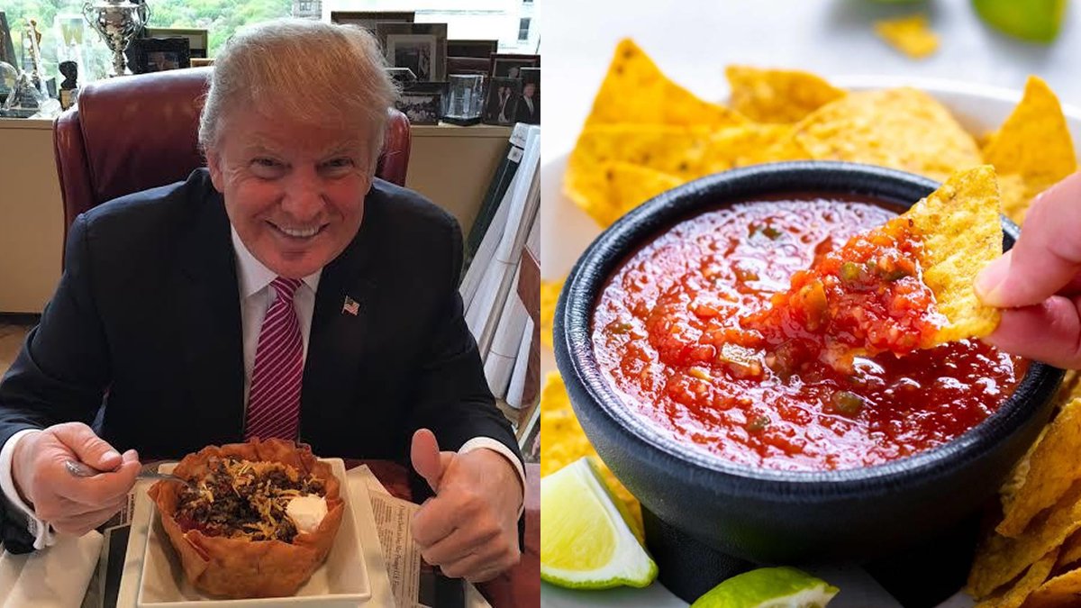 factpostnews's tweet photo. Restaurants are warning that Trump's tariffs on tomatoes could end free chips and salsa. https://t.co/FyNP3RKd19