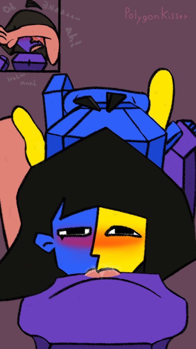 PolygonKisser's tweet photo. Drew this because I need that polygon woman badly.

I’m too lazy to color in every little spot.
#ENAJoelG #ENAnsfw #ENAoc #Selfship https://t.co/62WLGlTlOI
