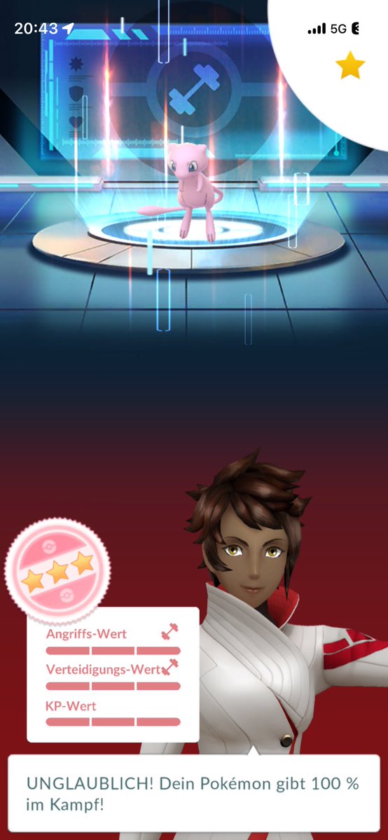 JacobVanselow's tweet photo. Das Super-Spezialtraining hat geholfen! 🧐 Nun ist Mew immer bei mir 🥰 #PokémonGo #Mew #Kronkorken https://t.co/duaWDVAkhp