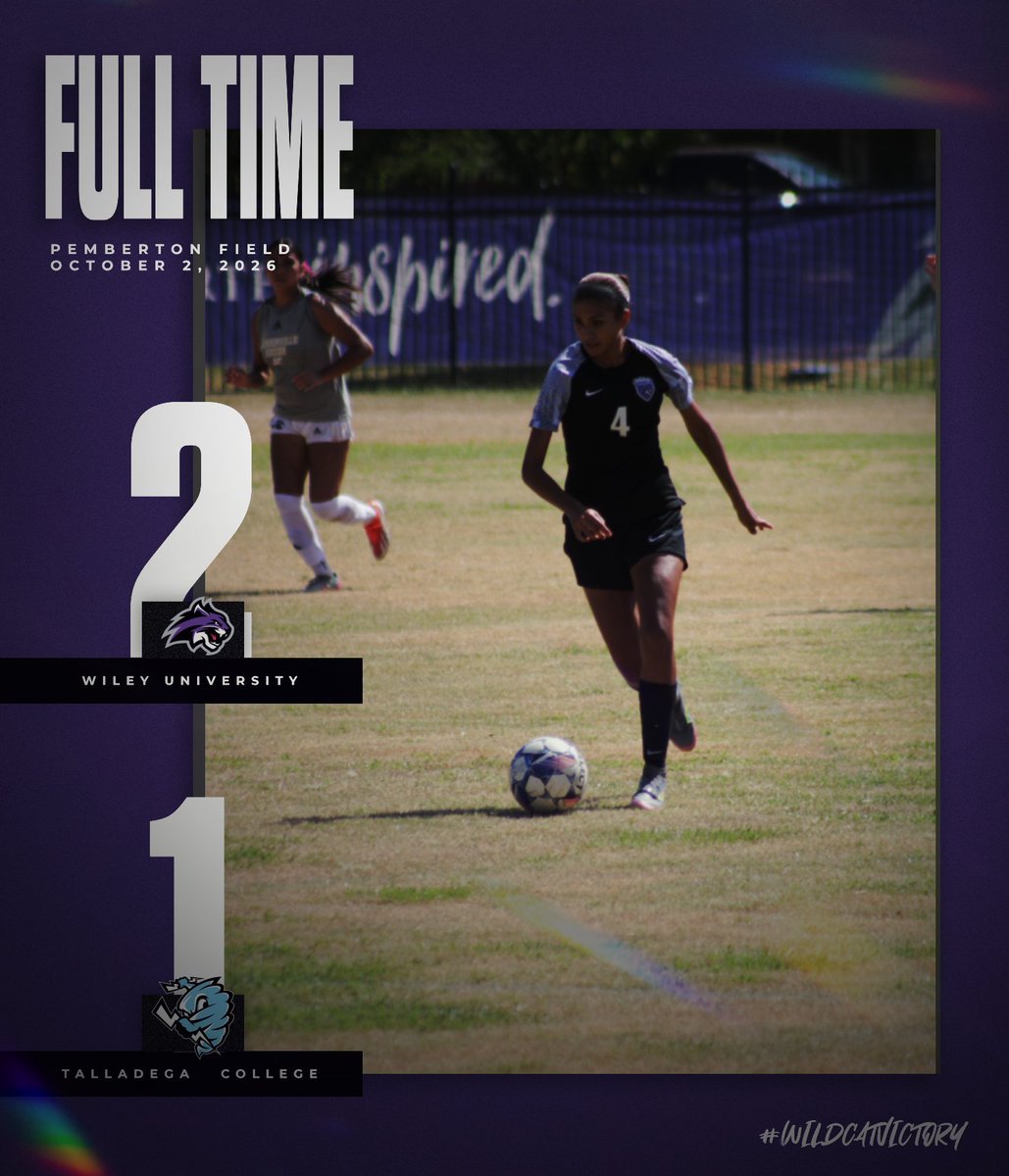 WileyAthletics's tweet photo. We fought to the last whistle and took down the @hbcuac champs. #WildcatVictory #FeartheClaws #WhereWinnersThrive #GoForthInspired https://t.co/q6oaLm2NMS