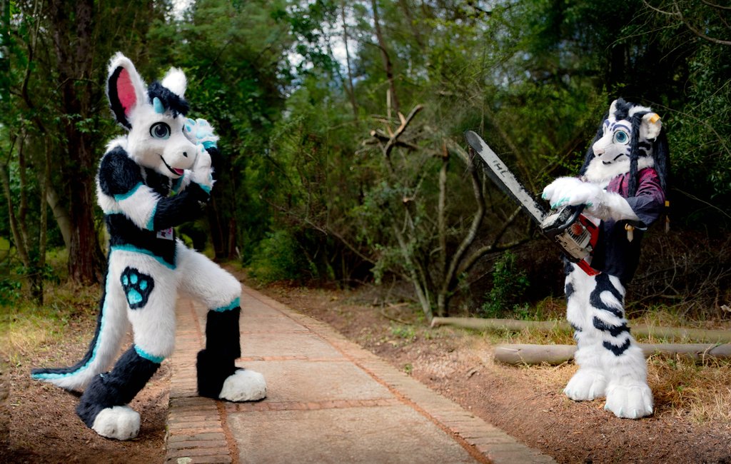 Sylderg's tweet photo. Be careful!!!
Are you sure about how to use that? 

🐯: @AnggFurMaker 

#FursuitFriday #Fursuit #Furry https://t.co/InlypmSJtC