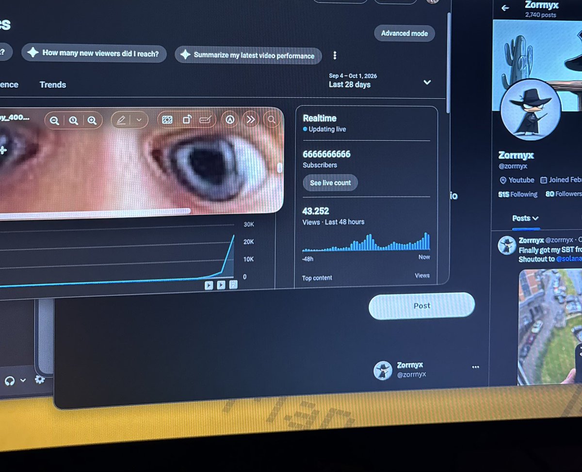zorrnyx's tweet photo. been doing youtube for 5 months, made a few channels that went nowhere
this one's about to get monetized and it only has 3 videos lol

picked a niche nobody's touched in years. turns out people still watch that stuff, there's just nobody making it anymore https://t.co/rwOTIr77x9