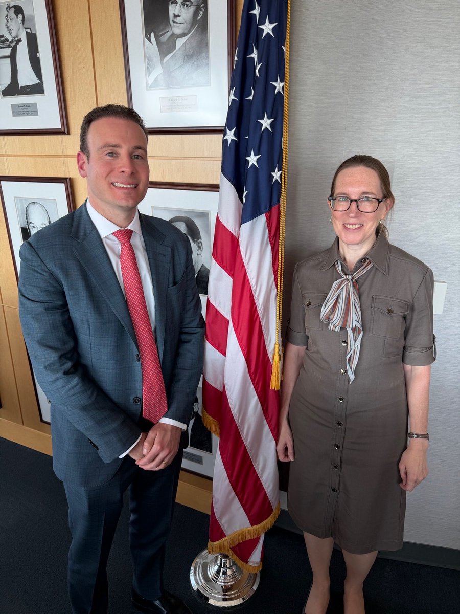 ChairmanSelig's tweet photo. .@HesterPeirce stood up for the innovators, builders, and entrepreneurs of the crypto community during years of debanking, regulation by enforcement, and prosecution by the prior administration when few others would.
 
America would not be the crypto capital of the world today if not for the clear-eyed and thoughtful perspective on regulatory oversight that she brought to bear day in and day out for years as an @SECGov Commissioner and leader of the agency's Crypto Task Force.
 
I applaud Commissioner Peirce for her more than eight years of public service. It has been an honor to serve with her. She has been a great influence on me and will no doubt inspire a new generation of lawyers in her next chapter as a professor.
