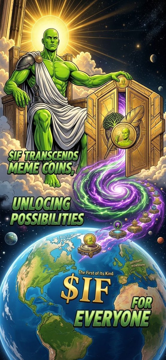 ByProxyNomad's tweet photo. Hey everybody just wanted to check in---

I hope you know the true value of $IF. 
It's the first of its kind--- 
A concept that transcends typical Degen meme coins. 

A benchmark in crypto history. 
Where the doors can unlock possibilities that pave the way for then next chapter of Defi. 

$IF makes us ask a realistic question of possibility. 
Creativity is the road map 

$IF is for Dreamers, Visionaries,  & purveyors of our modern day. 

$IF is for everyone. 
Including you!

#Defi #Crypto #Degen #Community #Possibility #Connection #Grow #Growtogether #Wearemore
#rebuilding #Mission #Success #Group #Movement #philosophy #philanthropic #Transcend #Cook #Lookinghead #Coded #Possibly 
#Trust #Community$IFTrust