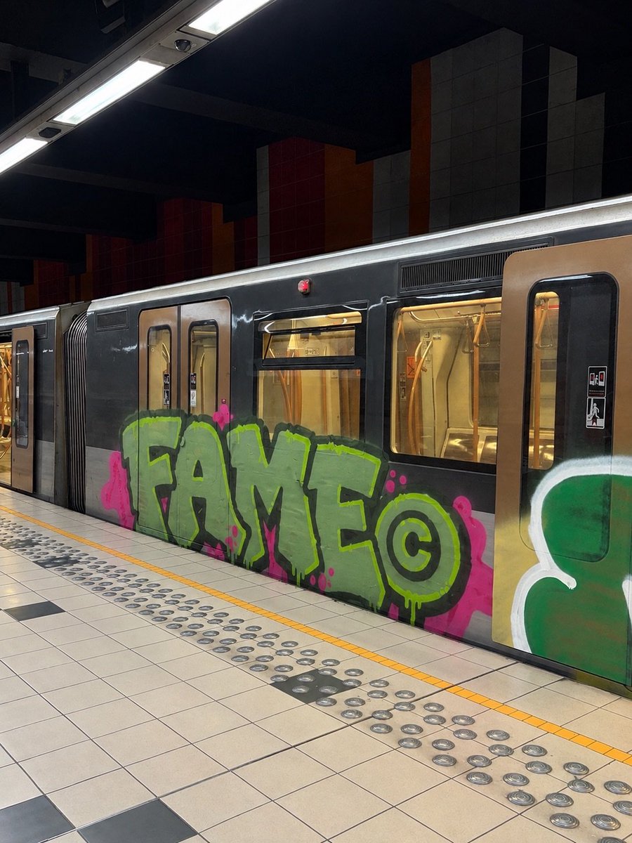 famework's tweet photo. “Fame graffiti was found ALL over the country today…👀” https://t.co/UyCBauF7DQ