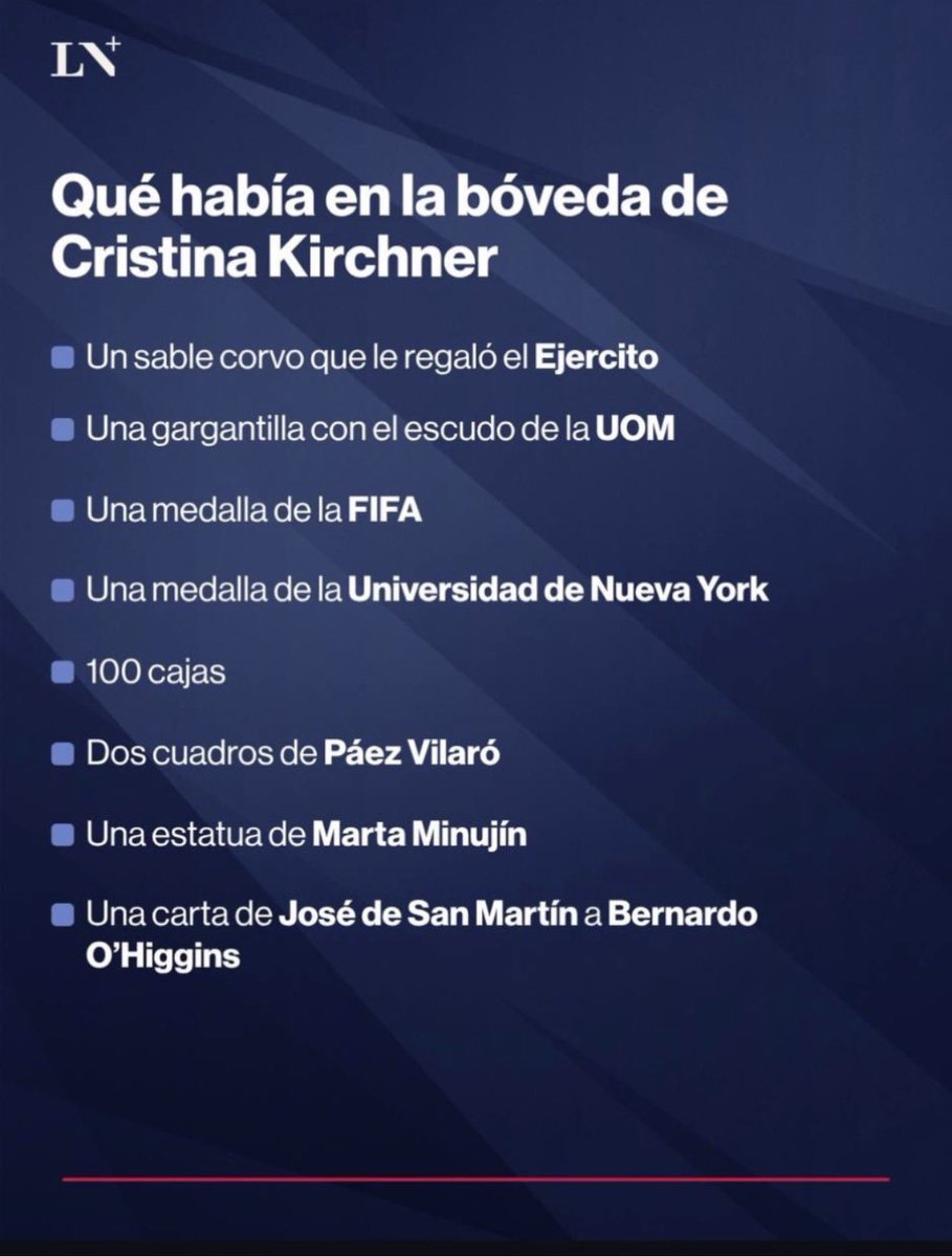 yamilaneso's tweet photo. ABRIERON LA BOVEDA DE CRISTINA

El diario LA NACIÓN publicó todo lo que encontraron adentro.

Se ve que el PBI lo guardó en un pendrive y lo va a tener escondido 10 años. https://t.co/jfE8CXWFkQ