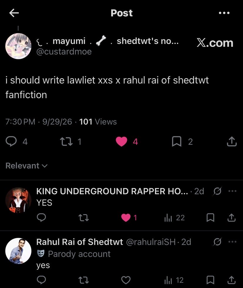 rahulraiSH's tweet photo. both parties consented to it, SOMEONE GET TO WRITING https://t.co/esqJjKBfWI