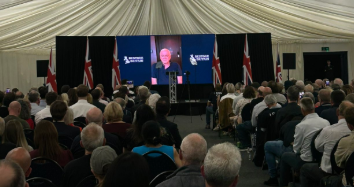 BasilTheGreat's tweet photo. 🚨BREAKING: John Cleese has appeared via video at Restore Britain's southern conference this evening https://t.co/3XDM6t1vM8