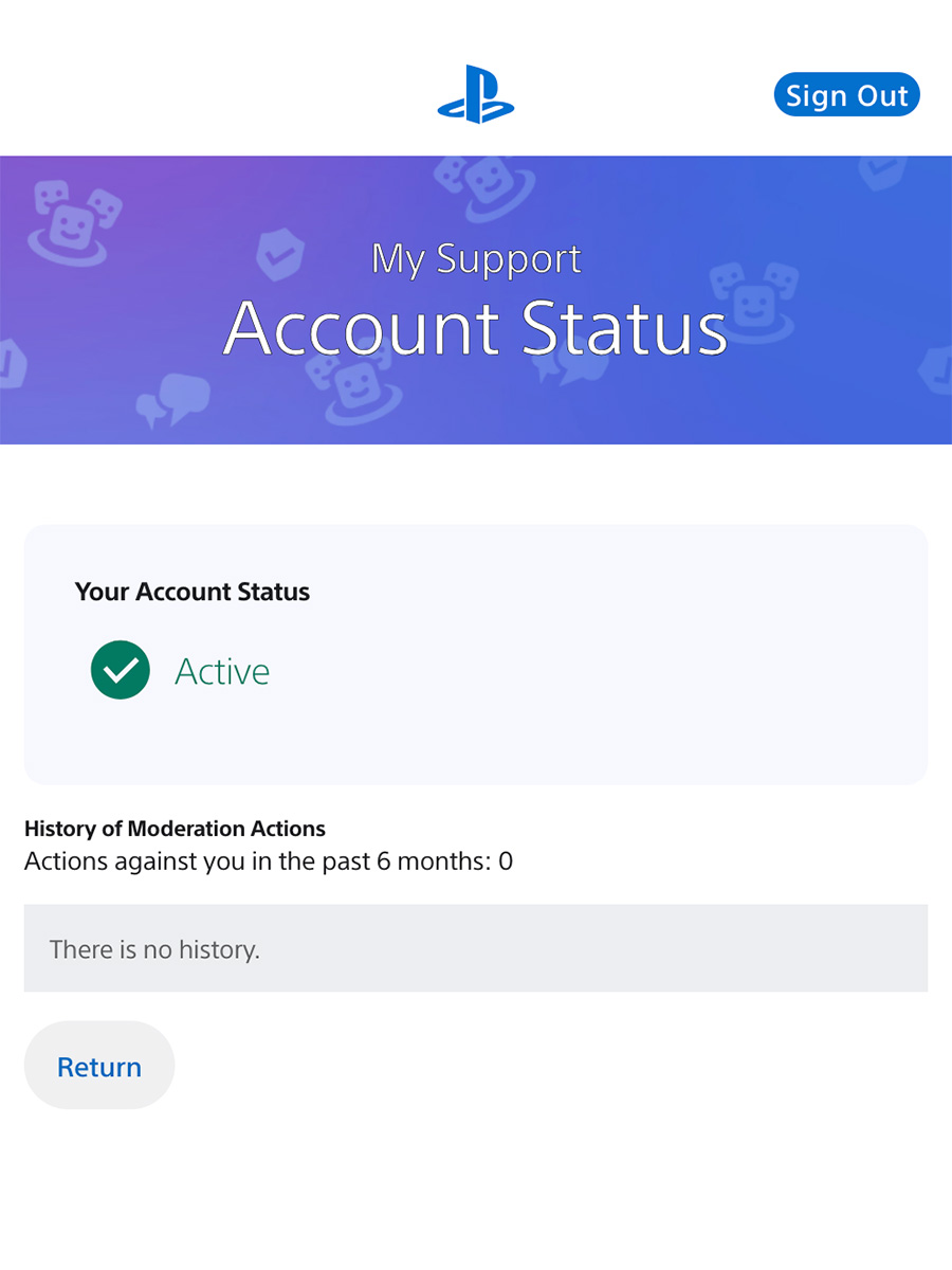 PS_Support_US's tweet photo. If you are suspended for a Code of Conduct violation, you can check your account status at any time by visiting this page.

💡My Support
https://t.co/00EAhhrB9c https://t.co/tzMKu7uafl