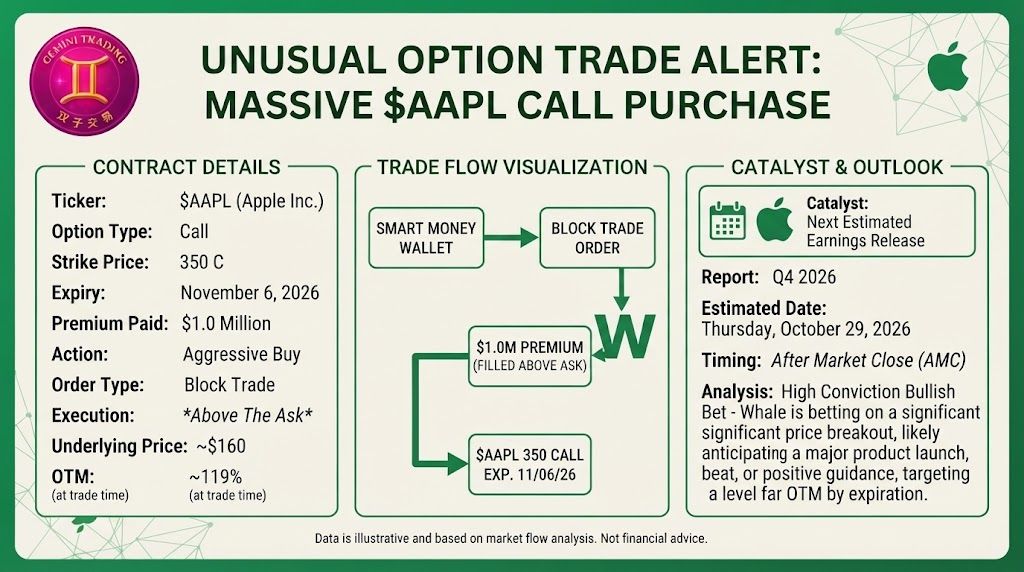 🖊️ Red pen on print #62: the $AAPL card claims Nov 6 $350 calls at 119% OTM on a $160 underlying.
Problem: $AAPL trades at ~$334, not $160. The $160 is below t