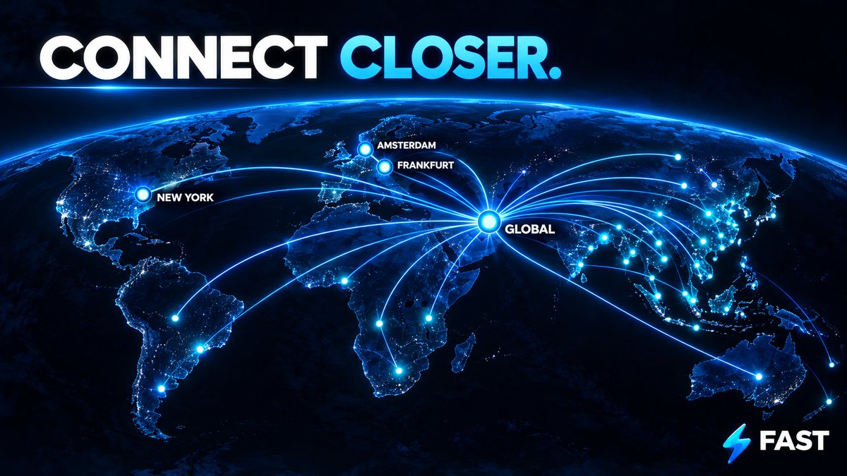 landfast_io's tweet photo. You don’t need to send your transactions halfway around the world before they even reach Fast.

That’s why we give you different regional entry points.

If your stack is in Europe, you can connect through Frankfurt or Amsterdam.
If you’re closer to the US, you can use New York.
And if you don’t want to think about regions, the global endpoint is there too.

The point is simple: start closer to your stack, cut unnecessary network distance, and give your transactions a better shot at landing fast.

If latency matters, location matters too.