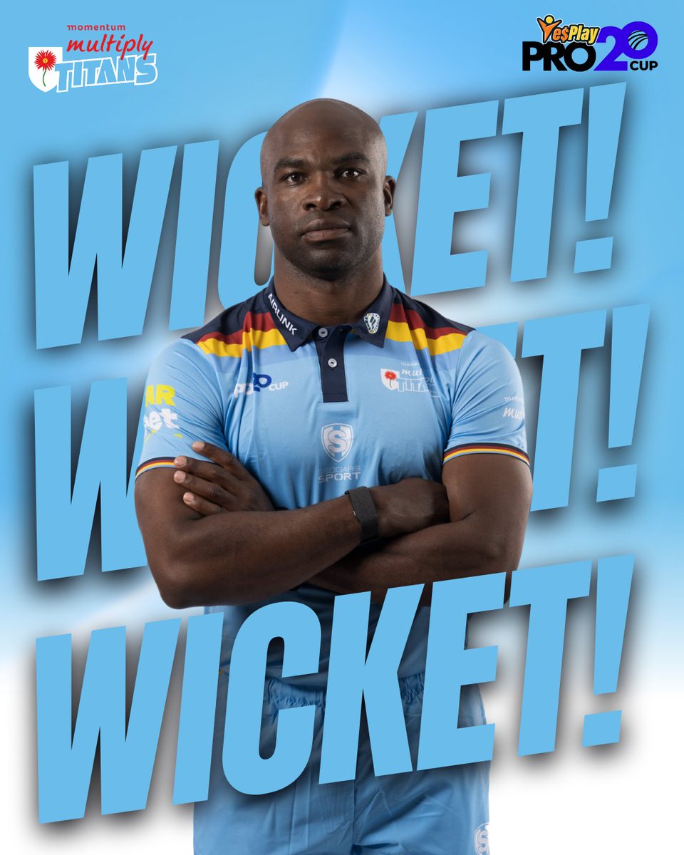 Titans_Cricket's tweet photo. WICKET! π₯
Junior Dala gets the breakthrough! Haasbroek is caught by Lhuan-dre Pretorius for 6.
The Flexbrands Knights are now 102/4. π
πΊ Catch all the live action on Channel 212.
#WhereLegendsRise #YesPlayPro20 https://t.co/lOovQVTUZD