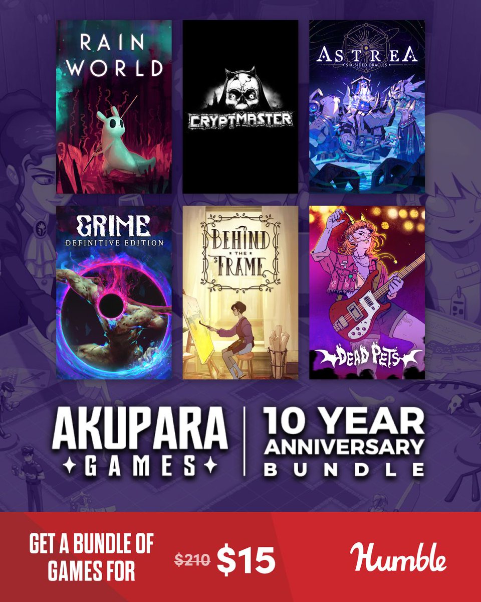 akuparagames's tweet photo. 🎉Reverse Birthday 2: Electric Boogaloo!🎂

This is the "Two" of the Akupara Reverse Birthday One-Two Punch!

The @humble deal:
$8 for a GREAT bundle of games!
$12 for an AWESOME bundle of games!!
$15 for RIDICULOUS bundle of games!!!

The cherry on top? The bundle supports Girls Make Games!

Don't miss it!