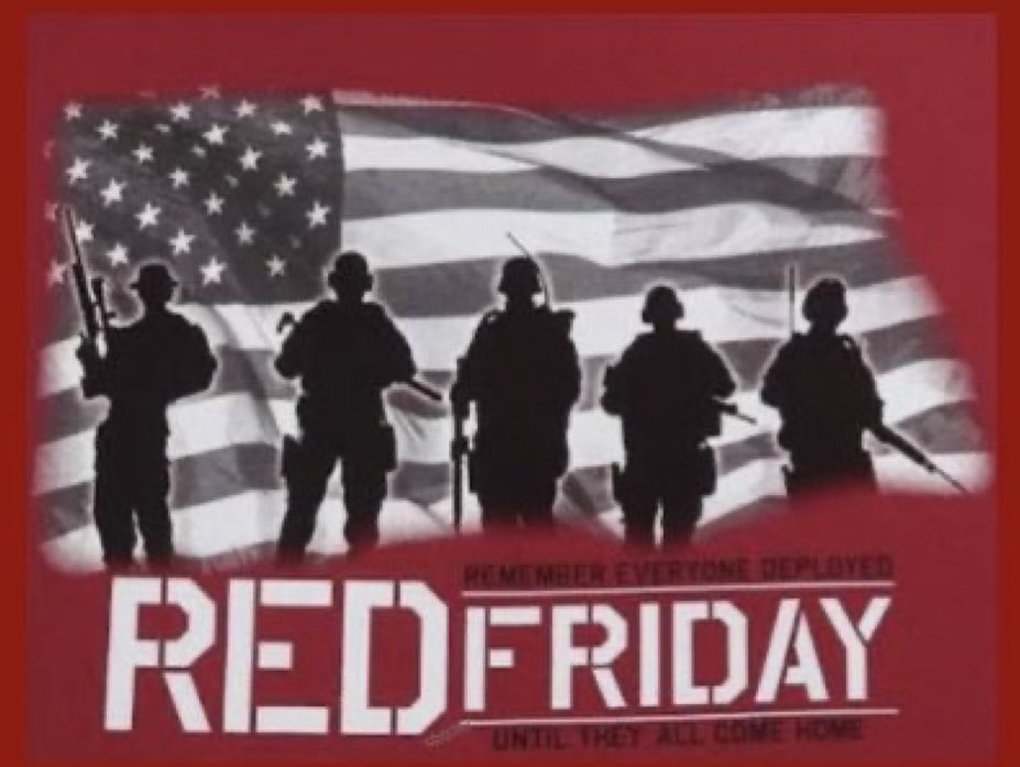 Sandy_L_K's tweet photo. ๐บ๐ธ #REDFriday ๐บ๐ธ
#RememberEveryOneDeployed ๐๐ผ๐บ๐ธ
#SupportOurTroops โค๏ธ๐ค๐๐บ๐ธ https://t.co/oSxJunwl00