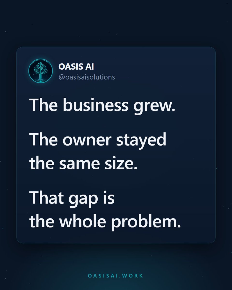 Conaugh90210's tweet photo. Nothing in a company can outgrow the one person still approving everything. Save this for the week you need it.

#entrepreneurlife #smallbusinessowner #aiautomation #productivity #aiagents https://t.co/wXZqcXIEqn