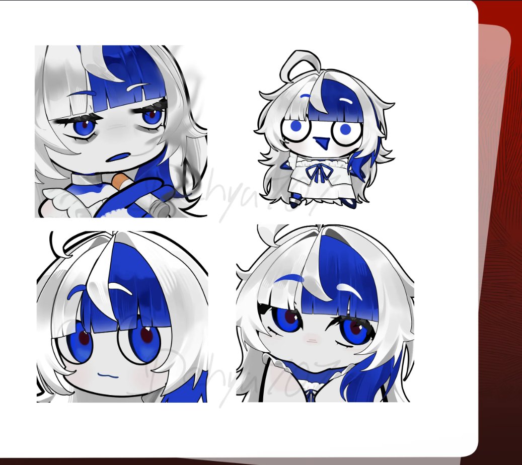 Dehya707's tweet photo. Emotes I have done! https://t.co/1awnQ31TOc