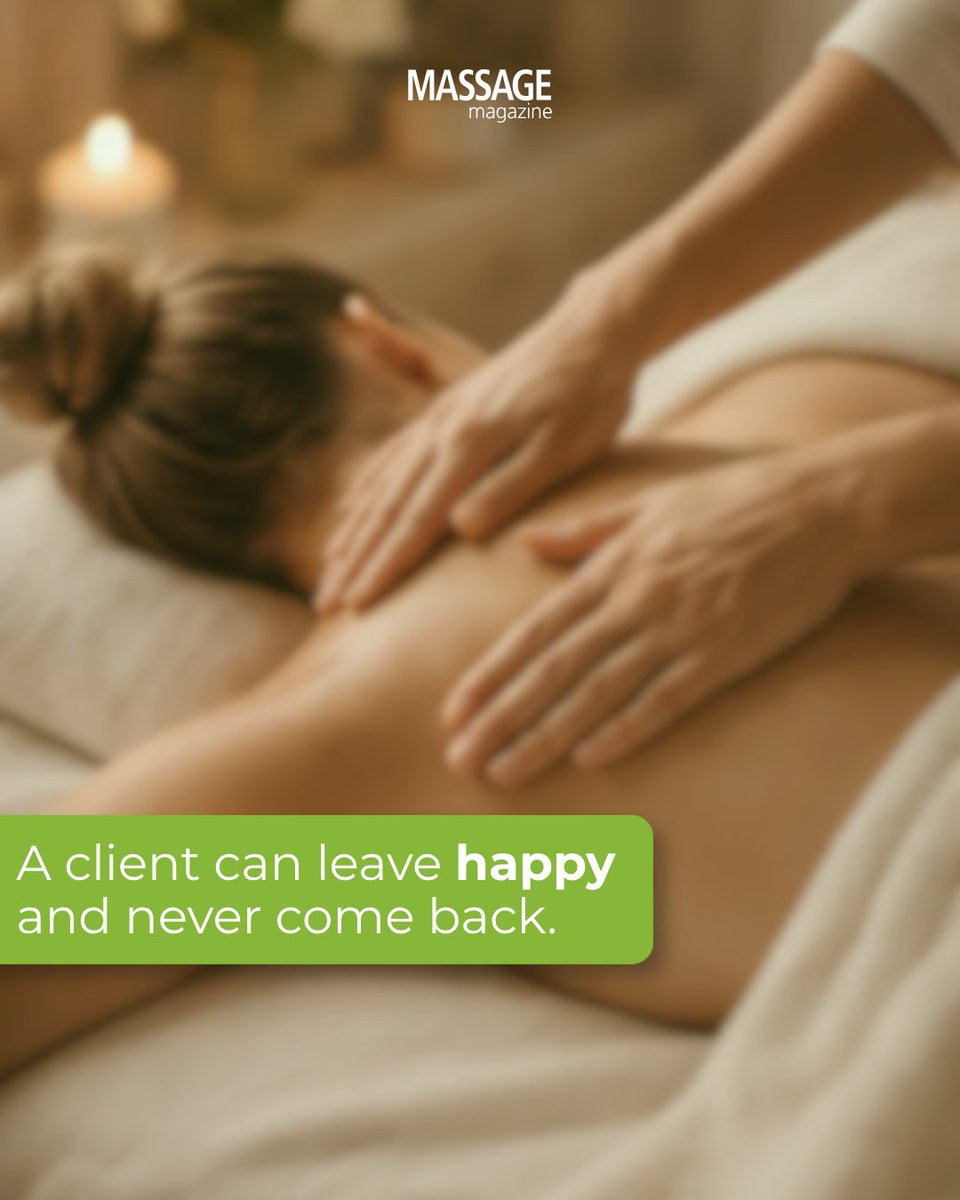 massagemag's tweet photo. It is rarely about the massage.

Most clients who do not rebook are not unhappy. They are just waiting for a reason to come back. A follow up message. A simple reminder. Someone making it easy for them.

The therapists with fully booked schedules have one thing in common. They stay consistent with their clients between sessions.

What does your follow up process look like after a first session? Tell us in the comments.

#MassageTherapist #MassageMagazine #MassageCommunity #ClientRetention #MassageTherapy #LMT #GrowYourPractice #MassageBusiness #BodyworkProfessional #TherapistLife