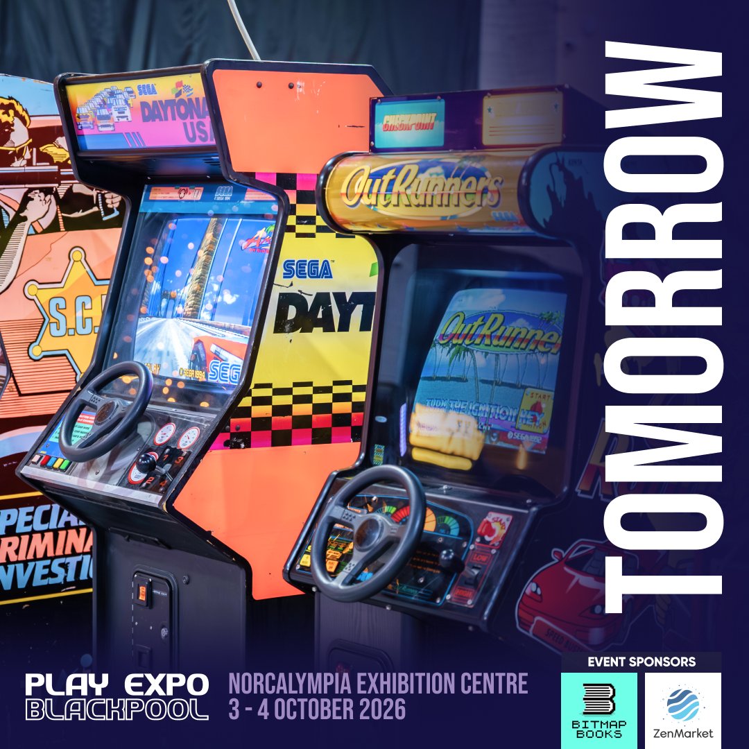 ReplayEvents's tweet photo. It's ONE MORE SLEEP, guys!

One more sleep until the Norbreck Castle is officially taken over by retro gaming, arcades, tournaments, guests, talks, traders and a whole lot of button mashing.

The bags are packed, the games are loading and we’re VERY nearly ready to do this thing! 

If you haven’t got your tickets yet, there’s still time - grab yours and we’ll see you tomorrow! 🎮

Get tickets here 🎟 https://t.co/cRkcixneCp

Event Sponsors
@Bitmap_Books 📚 https://t.co/4GT9uNXVWN
@zenmarket_en 🗾 https://t.co/k5ab0MZnCy

#PLAYExpo #PLAYExpoBlackpool #PLAYExpoBlackpool26 #PXB26 #RetroGaming #RetroGames #Pinball #ArcadeGaming #GamingCommunity #BlackpoolWhatsOn #BlackpoolEvents #BlackpoolDayOut