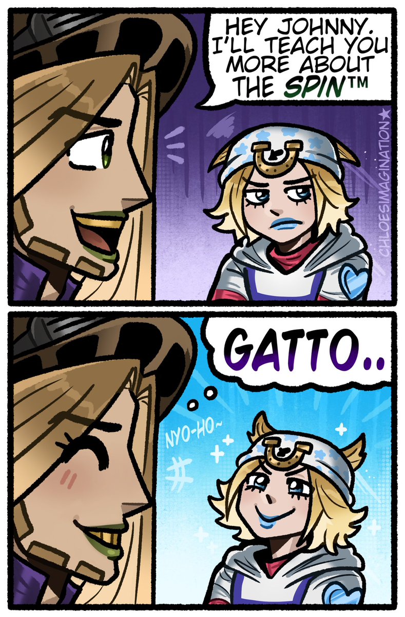 ChloeImagine's tweet photo. Johnny Joestar’s hair is like little cat ears in SBR.. https://t.co/S8vwjzD0Ul