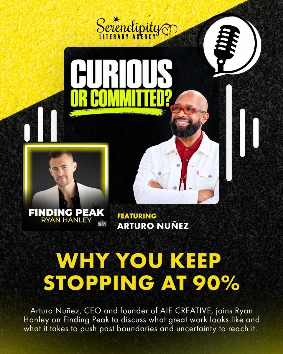 serendipitylit's tweet photo. In anticipation of the release of THE CULTURE COMPASS, #SerendipityLit author Arturo Nuñez was a guest on the latest episode of the Finding Peak with Ryan Hanley podcast (@rhanley)!

Listen here: https://t.co/wiMNZ243q0

Available on October 10th, 2026, from @SimonBooks. https://t.co/PswGgKMajg