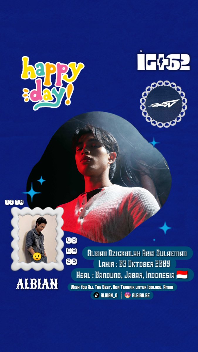idolgrup_plus62's tweet photo. 𝐇𝐀𝐏𝐏𝐘 𝐁𝐈𝐑𝐓𝐇𝐃𝐀𝐘 🎂🎉🎁
Kak #ALBIAN ✨ (17 Tahun) 
03 Oktober 2009 - 03 Oktober 2026

Wish You All The Best 🥰
Do'a terbaik untuk Kakak ku ini 😊

Semoga apa yang di impikan semuanya bisa tercapai ditahun ini 
Murah Rezeki, makin banyak Job nya https://t.co/8yopZALzYI