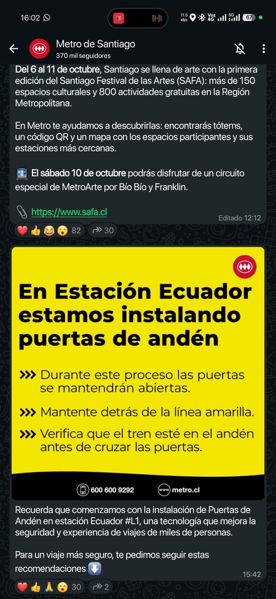 Edupdlo's tweet photo. @metrodesantiago @24HorasTVN @INFORMADORCHILE @Red_Movilidad @louisdegrange Tiene una red social que no informa https://t.co/1Syv8R3CvT