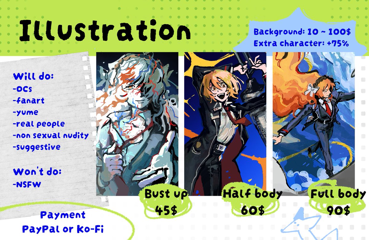 Fennec_kot's tweet photo. ★COMMISSIONS OPEN★
(three slots available)
D///M if interested!🍃

⭑pay///ment upfront https://t.co/IpN8QdaRgz