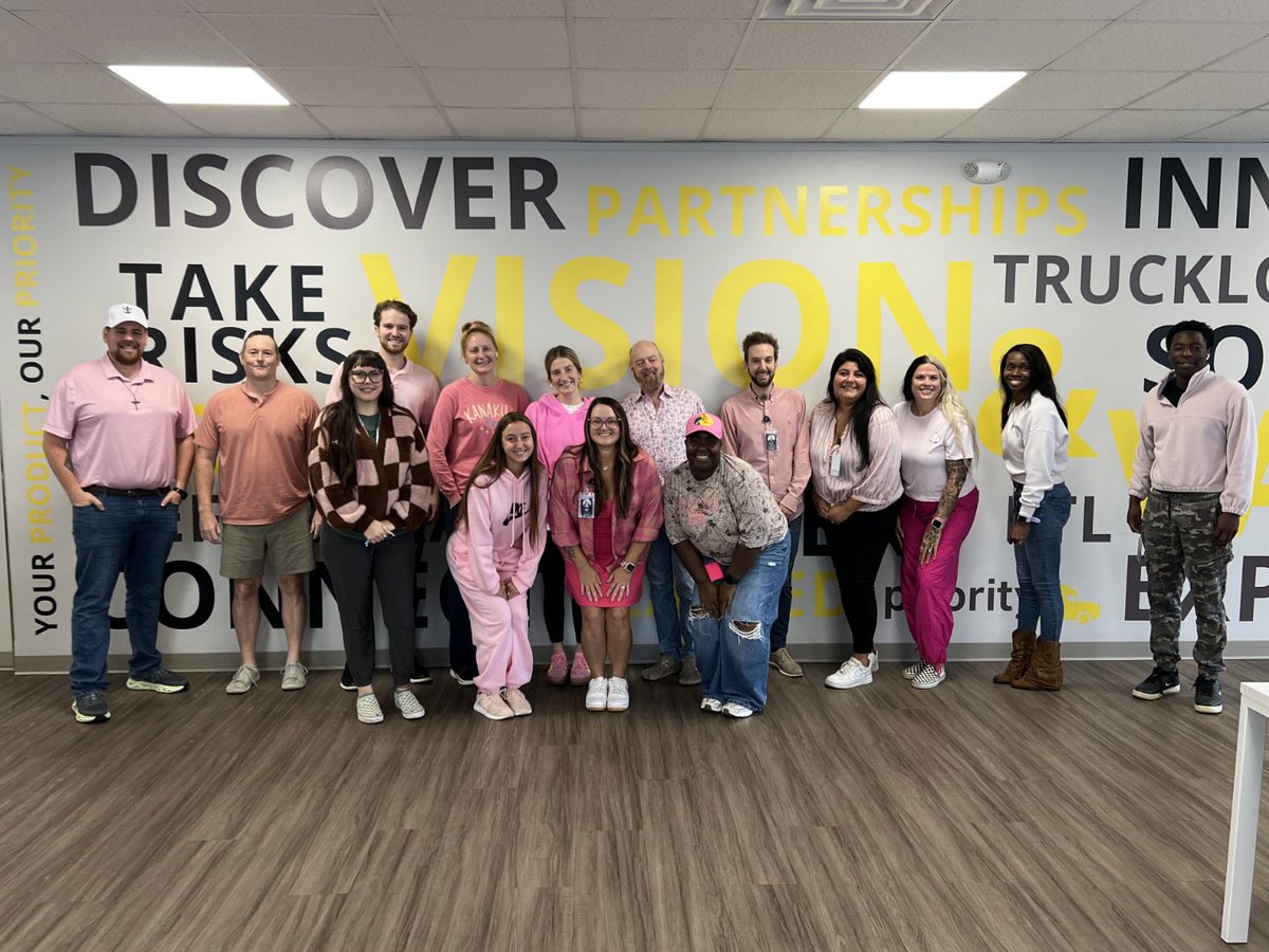 Priority1Inc's tweet photo. Today we're in PINK! π©· Priority1 is wearing pink in honor of those fighting, those who've survived, and those we've lost to breast cancer. #PinkOutDay #BreastCancerAwarenessMonth https://t.co/REqvcRD0Hz