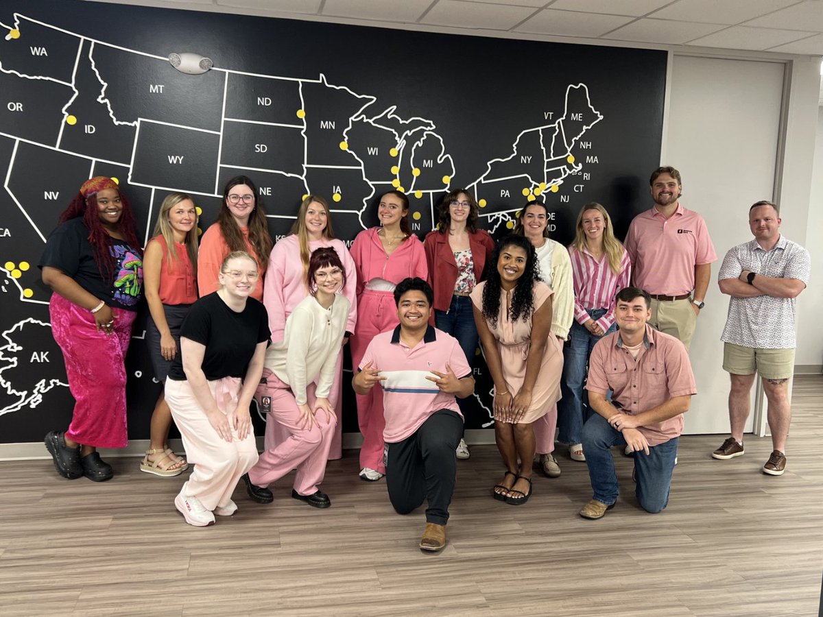 Priority1Inc's tweet photo. Today we're in PINK! π©· Priority1 is wearing pink in honor of those fighting, those who've survived, and those we've lost to breast cancer. #PinkOutDay #BreastCancerAwarenessMonth https://t.co/REqvcRD0Hz