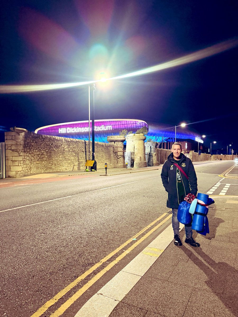 ditchy1977's tweet photo. Here we go…. Ready to do my 5th @EITC SLEEPOUT doing 3 at #Goodisonpark and my 2nd at @EvertonStadium proud to do my bit for this amazing charity for our great family club @Everton #evertonsleepout2026 #hilldickinsonsleepout #evertonsleepout https://t.co/Lwc9QIAOtJ