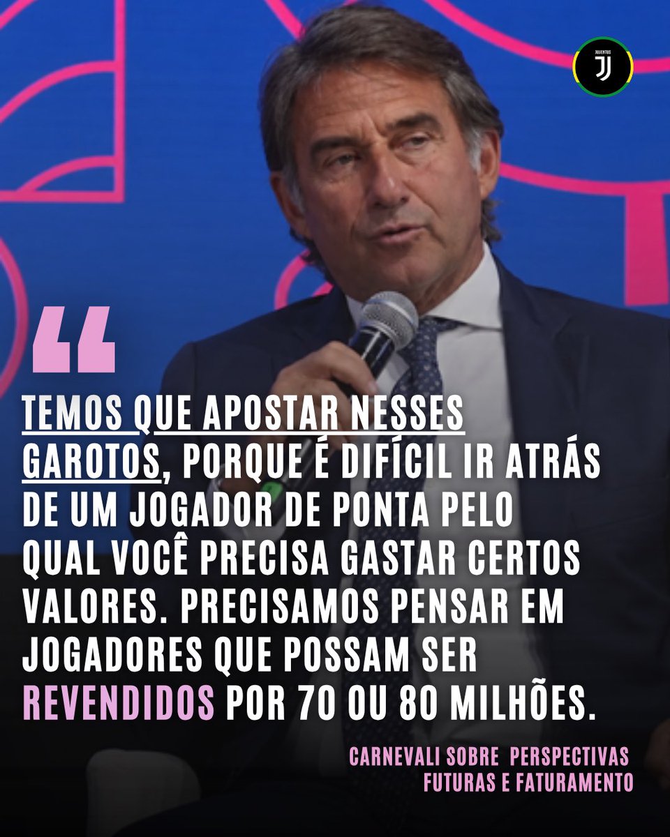 Juventus_Brasil's tweet photo. Giovanni Carnevali, ex-jogador e, hoje, CEO da Juventus, participou do evento Festival do Esporte, em Trento, na Itália, e falou para a Gazzetta dello Sport, um pouco sobre o momento atual do time e perspectivas futuras. https://t.co/yUGo6RPaDr