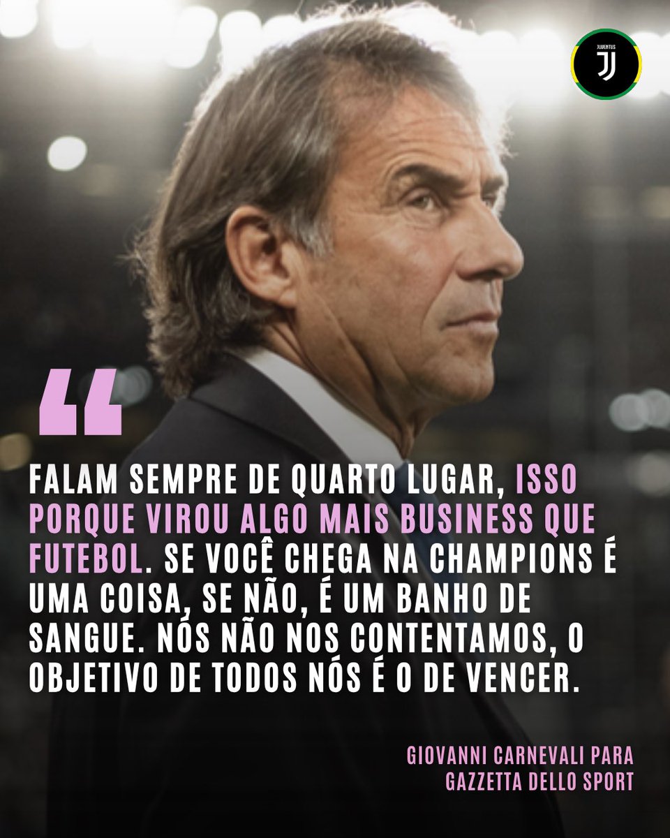 Juventus_Brasil's tweet photo. Giovanni Carnevali, ex-jogador e, hoje, CEO da Juventus, participou do evento Festival do Esporte, em Trento, na Itália, e falou para a Gazzetta dello Sport, um pouco sobre o momento atual do time e perspectivas futuras. https://t.co/yUGo6RPaDr