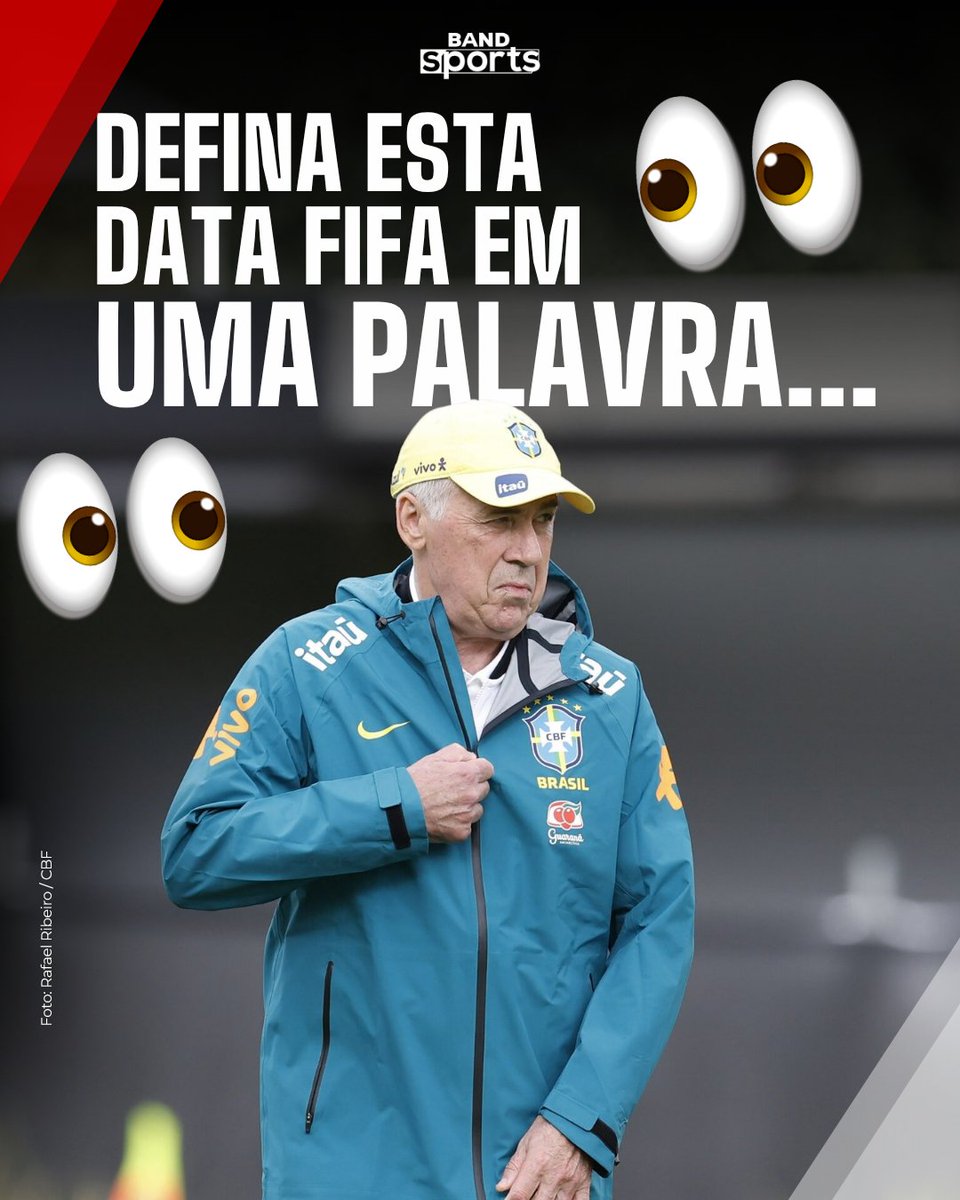 bandsports's tweet photo. E AÍ, TORCEDOR... O QUE ACHOU DESTA DATA FIFA? 👀🗣️🇧🇷 Deixe sua opinião nos comentários!

#BandSports #DataFifa #CBF #Ancelotti #SeleçãoBrasileira https://t.co/20koHgjLnL