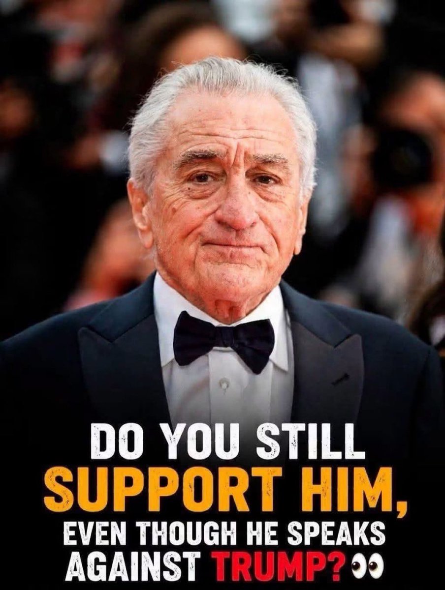 native_am_pride's tweet photo. Robert De Niro stood up against Trump and never backed down.

Does that change how you see him, or do you respect him even more?

Do you still support him, even though he speaks against Trump? https://t.co/ZMF44IXLUB