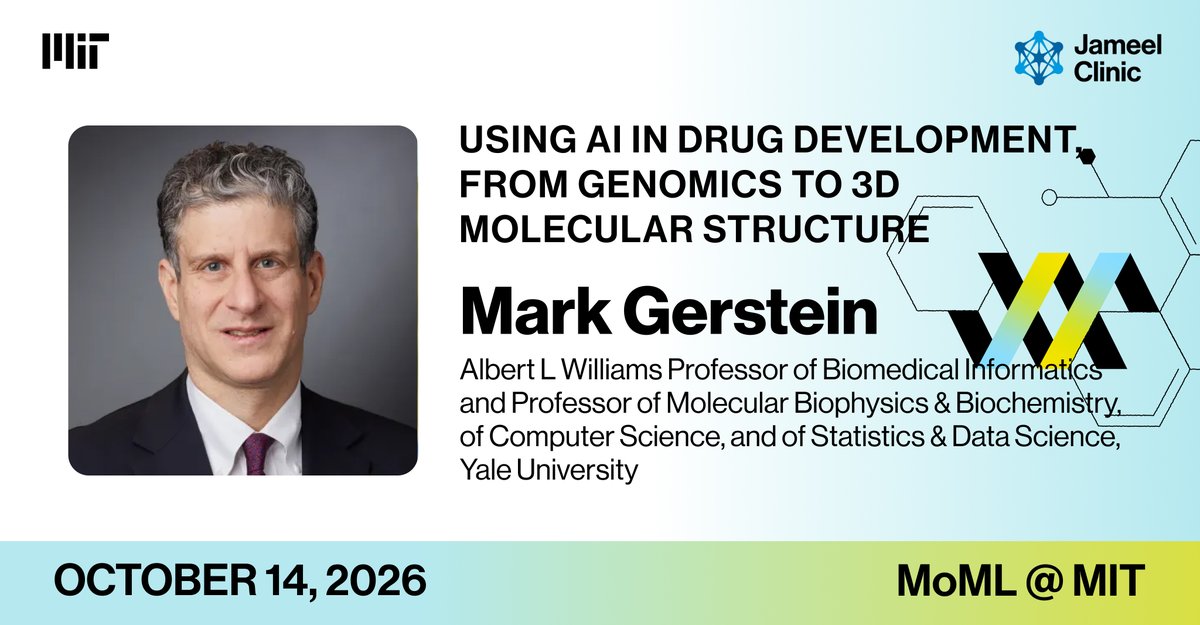 AIHealthMIT's tweet photo. We're excited to hear from @YaleMed's @MarkGerstein on Wednesday, Oct. 14 for #MoML2026! <20 tickets left! 
🎟️ Register now before tickets are sold out: https://t.co/lzl4hTohHY https://t.co/EoLLfdZlVz