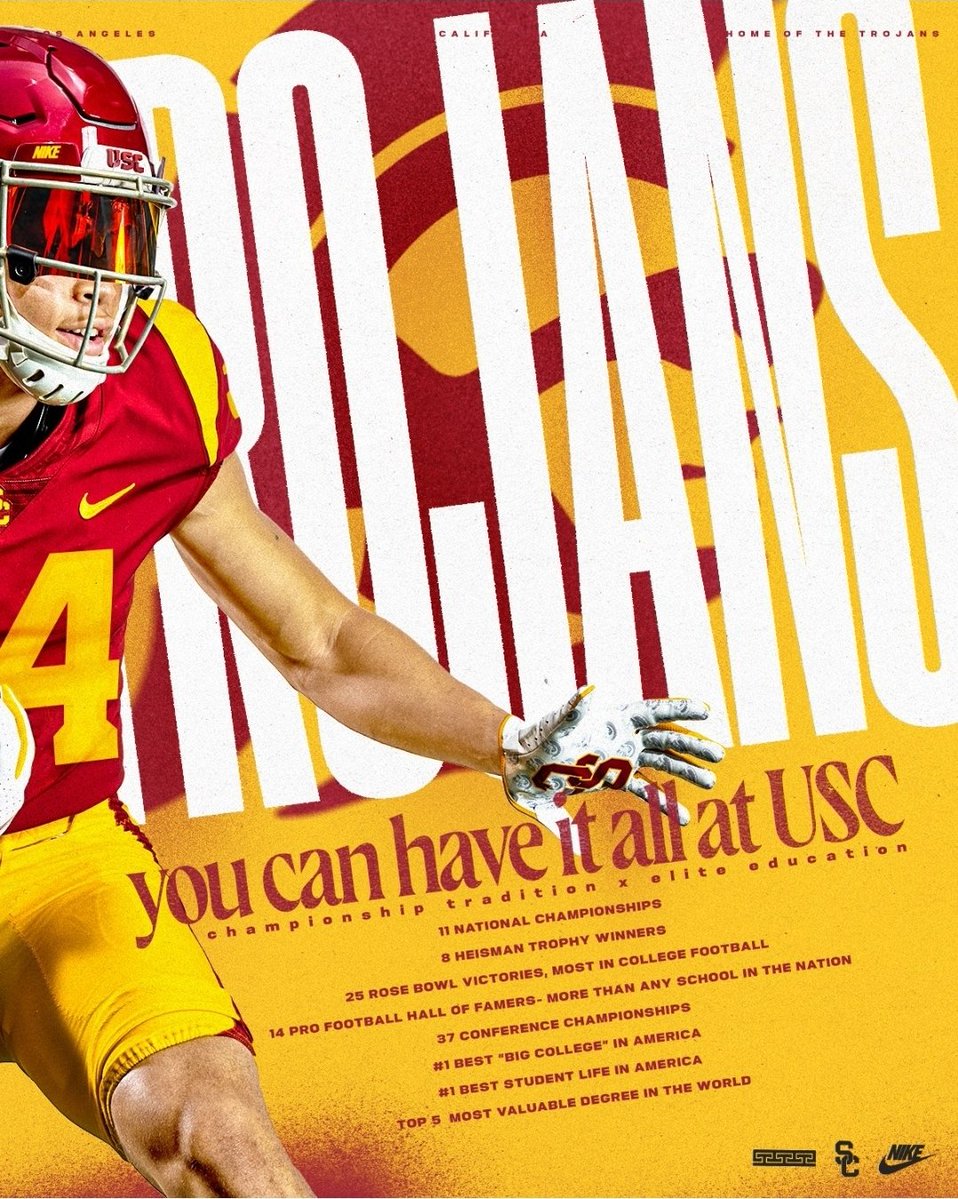 SterlingNarumi's tweet photo. Excited to attend the USC game tomorrow. Thank you for the invite @DreBrownUSC. Looking forward to checking it out!

@SAMO_FOOTBALL @DannyLockhartS1 @TEAMHUSTLEFB @AllDownHill51 @coachwill247 @uscfootball https://t.co/sEjSs3wExQ