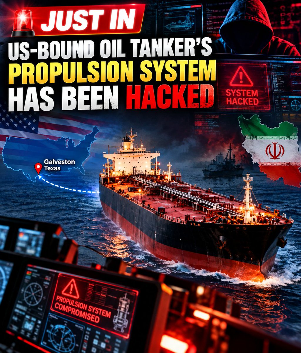 Ricardo_Pual's tweet photo. 🚨 JUST IN: 🇺🇸 A U.S.-bound oil tanker was reportedly hit by a serious cyberattack, with hackers allegedly gaining access to critical ship systems.

The vessel, identified in reports as VL Prosperity, was heading toward Galveston, Texas, carrying roughly 2.3 million barrels of crude oil. Reports say the attack disrupted communications for around 30 hours and allegedly affected propulsion, navigation and cargo-related systems.

🇺🇸 The U.S. Coast Guard and FBI later boarded the vessel to investigate after finding indications of malicious cyber activity.

⚠️ But there’s a critical detail: U.S. authorities have not publicly confirmed that Iran was responsible, despite Iranian media reports making that claim.

No crew injuries, environmental damage, vessel instability or confirmed operational disruption were reported.

This is bigger than one tanker.

If hackers can reach a ship’s operational technology, the threat moves from stolen data to real-world infrastructure, energy supply chains and maritime security.

The investigation is still ongoing. 🔥

#CyberSecurity #Oil #Tanker #USA #Iran #Energy #CyberAttack