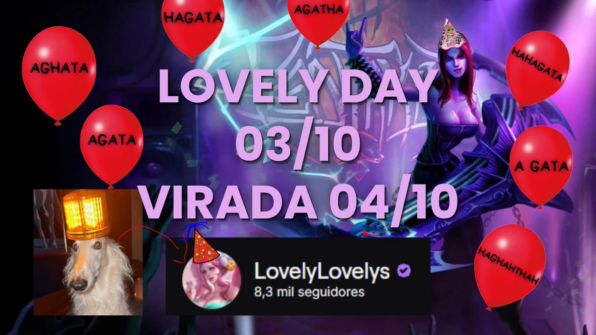 LoveLovelysz's tweet photo. BOA TARDE PESSOAL!!! 

pra quem n tá sabendo Domingo dia 4 eh meu aniversário :3 

Amanhã de noite estarei abrindo live pra gente comemorar a virada do dia juntinhos

Devo abrir live umas 21h, conto com a presença de vocês!!!!

lovelylovelys na twitch!!!!!! https://t.co/9bxLVmXDRx