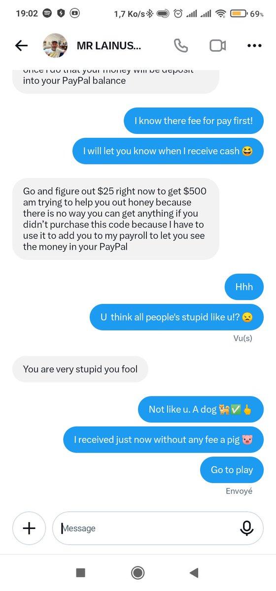 MastermRoc20396's tweet photo. This stupid think all stupid 
#scam
#mr lainus cash https://t.co/gkb4dH4cxj