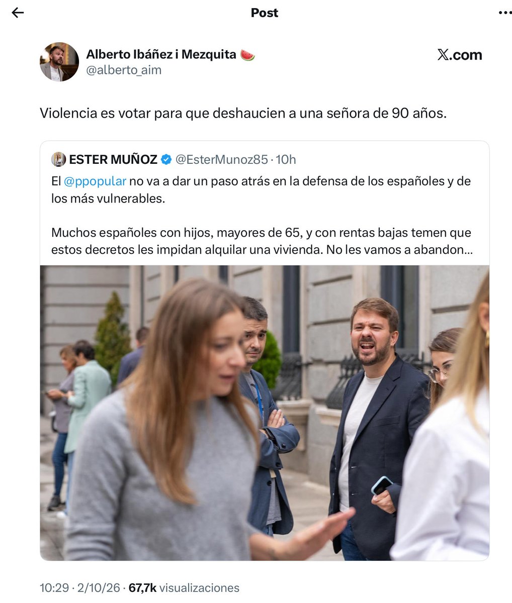 carlosAtMad's tweet photo. @alberto_aim Alberto eres un cobarde, un malnacido y un HDLGP. 
Vienes de asesorar a Monica Oltra en el caso Teresa Tanco, abusada en un centro de menores por el marido de Oltra.
Lecciones morales de la escoria política de Valencia, ninguna. https://t.co/MIRZdusvk5