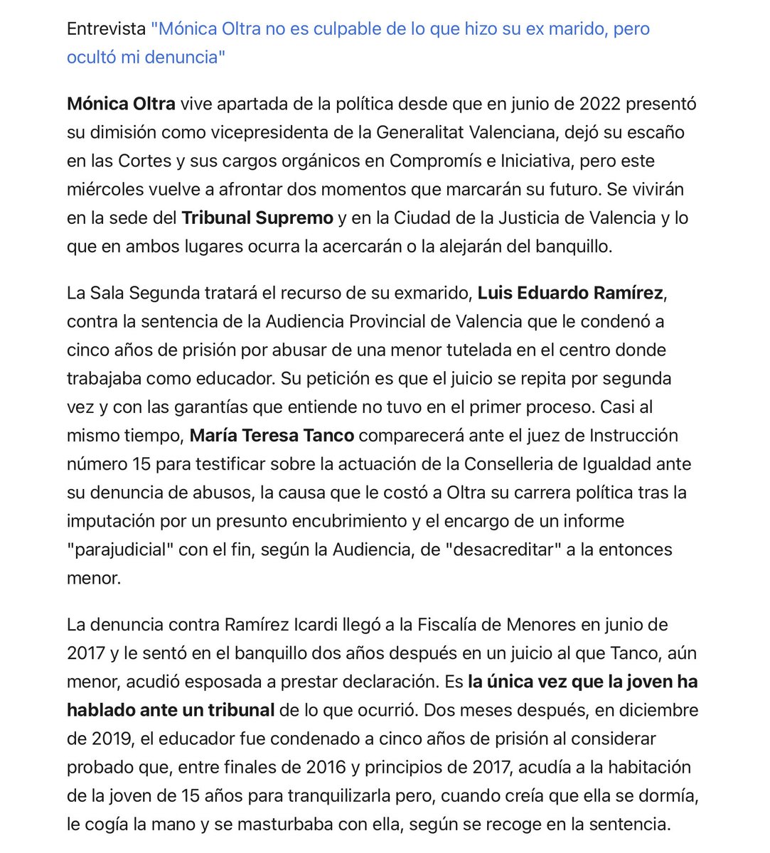 carlosAtMad's tweet photo. @alberto_aim Alberto eres un cobarde, un malnacido y un HDLGP. 
Vienes de asesorar a Monica Oltra en el caso Teresa Tanco, abusada en un centro de menores por el marido de Oltra.
Lecciones morales de la escoria política de Valencia, ninguna. https://t.co/MIRZdusvk5