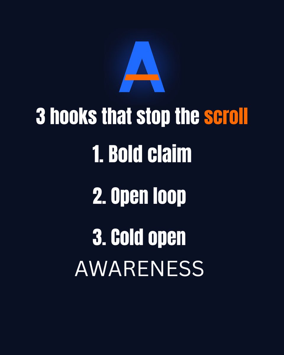 awarenessclips's tweet photo. 1 Bold claim: "Most people get X completely wrong."
2 Open loop: "Nobody tells you this about X..."
3 Cold open: start at the most intense line, not the intro. The first 3 seconds decide everything.

#clipping #clippingagency https://t.co/fhFB5oPmEm