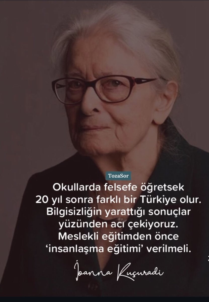cuneytiltus's tweet photo. İnsanı, insan onurunu ve insan haklarını bir ömür savunan çok kıymetli bir hocayı kaybettik.
Bize bıraktığı en büyük miras, insana insanca bakabilmek oldu....
#IoannaKuçuradi https://t.co/fmMZF0iIAs