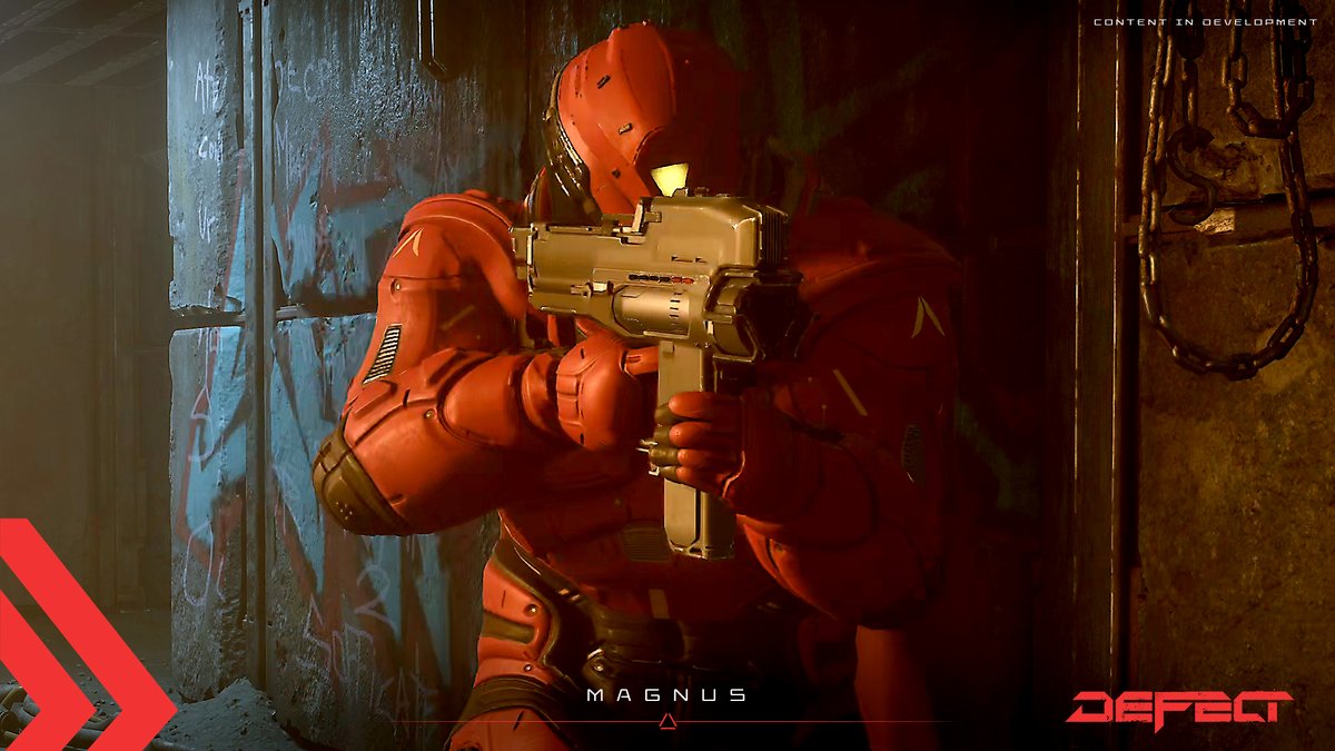 playdefect's tweet photo. Analyzing feed: In progress…
Security optics have detected Magnus patrolling the Meat Stacks.
All saved footage has been labeled as “In-development”.
#DEFECT #Independent #GameDev https://t.co/VgiAlGAaUC